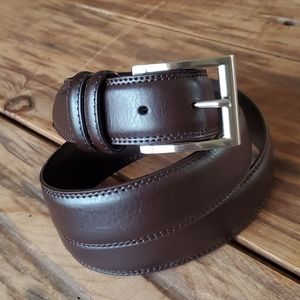 Florsheim Men's Dark Brown Leather Dress Belt Size 42